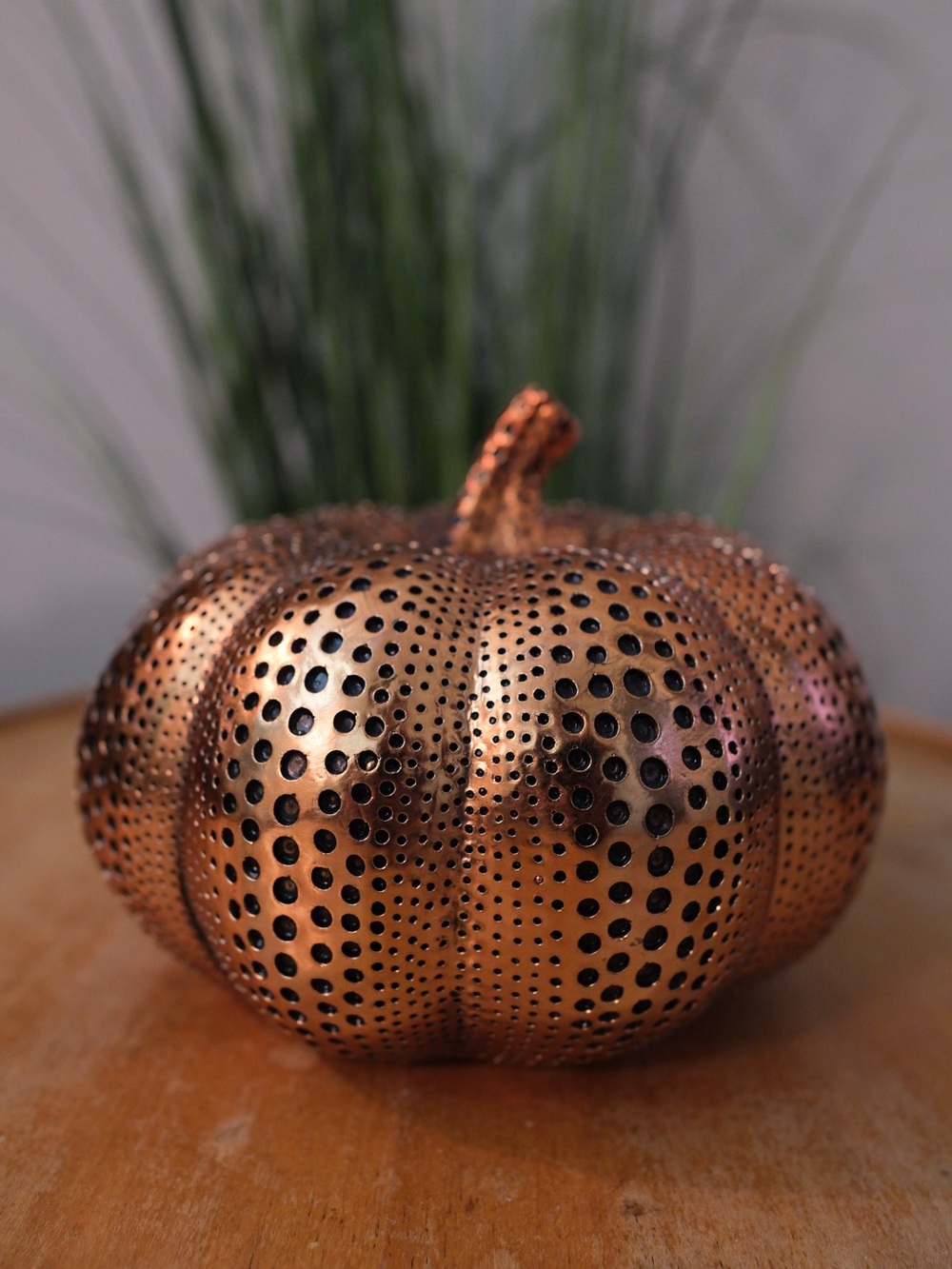 Dimpled Textured Decorative Pumpkin Fall Harvest Décor